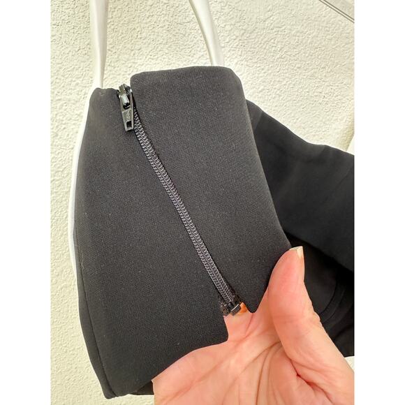 Mônot Black White Contrast Bustier Bra Crop Top Women’s Size 6 - Picture 4 of 16